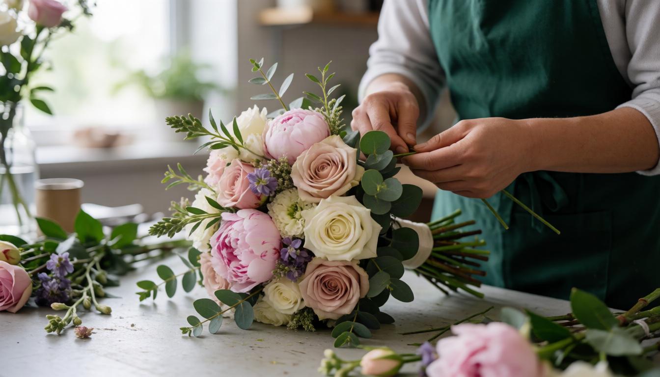 Wedding day flowers